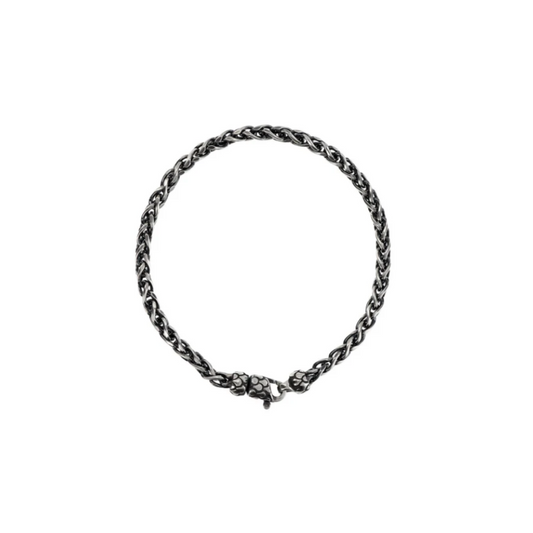 Bracciale Uomo Albert M Argento Catena Spiga