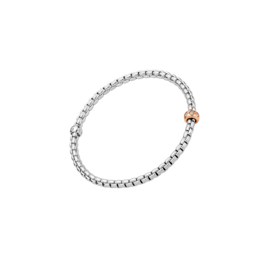 Bracciale Donna Fope Flexit Oro Bianco Brillante Bianco