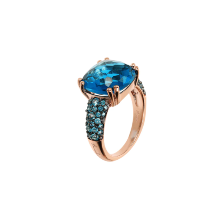 Anello Bronzallure Bijoux Prisma Gemma Blu WSBZ02179BLUE