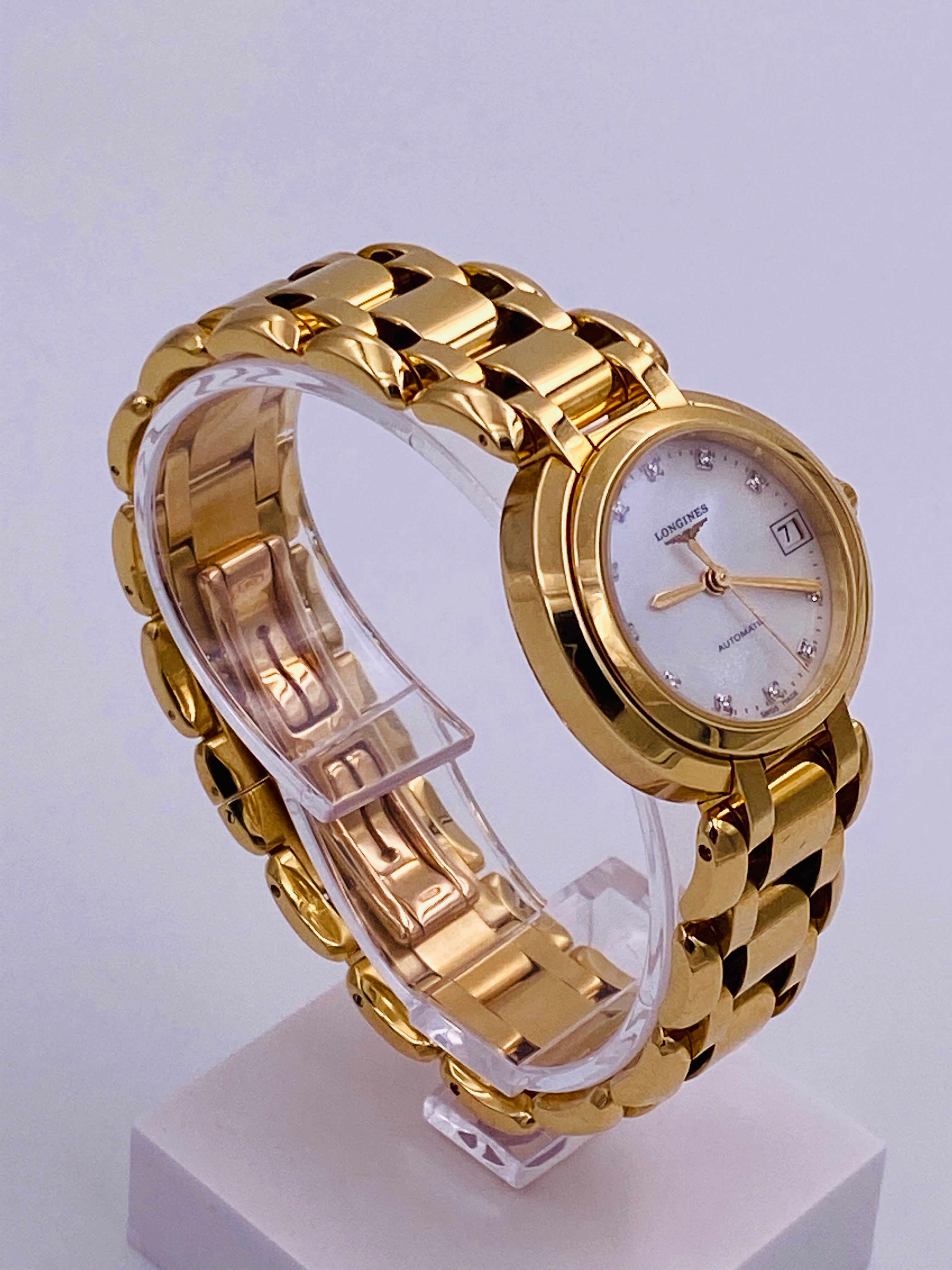 Orologio Donna Longines Primaluna oro giallo Gioielleria Zambon